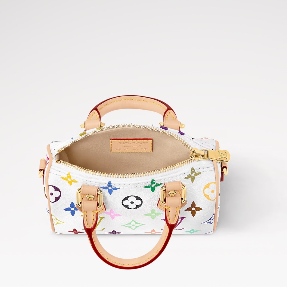 Louis Vuitton White Mini Bag with Iconic Monogram - Picture 3 of 12